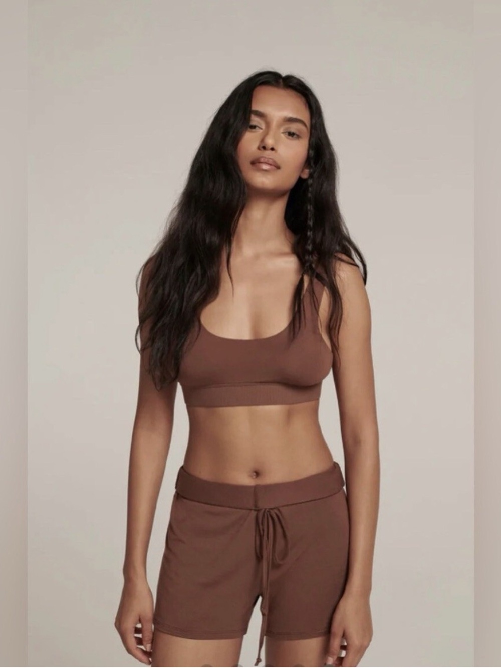 SKIMS Sleep Bralette in Brown Size XLarge